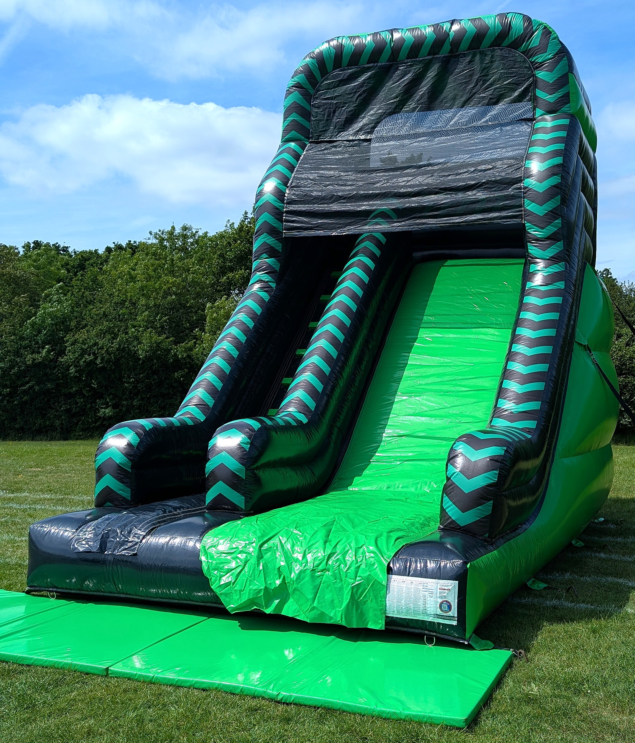 View inflatable slides and obstacle courses Large inflatable slide hire in Harlow Essex and Hertfordshire